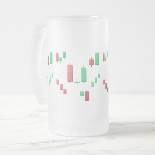 Kerzenhalter Mattglas Bierglas (Vorderseite Links)