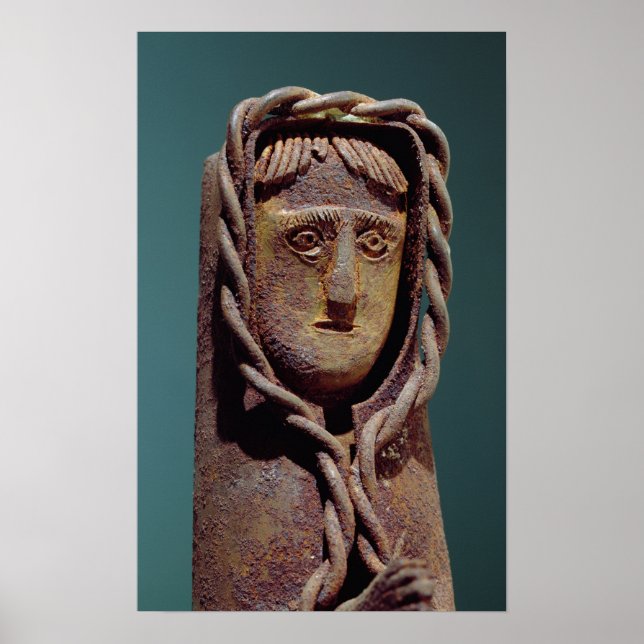 Kerzenhalter mit einer Figur von Jesus Poster (Vorne)