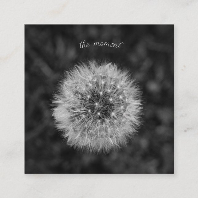 Kerzenleuchter. Seien Sie im Moment anwesend. Begleitkarte (Vorderseite)