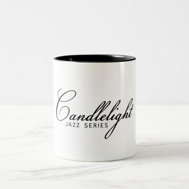 Kerzenlicht-Jazz #candlelightjazz CoffeeMug (11oz) Zweifarbige Tasse (Mittel)
