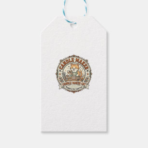 Kerzenmacher Katze Kerzenmacher Katze Vintage Vekt Geschenkanhänger