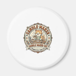 Kerzenmacher Katze Kerzenmacher Katze Vintage Vekt Magnet
