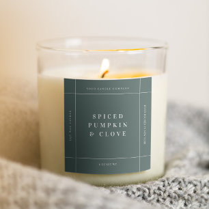 Kerzenprodukt-Etikettenaufkleber Handmade Geschäft Quadratischer Aufkleber