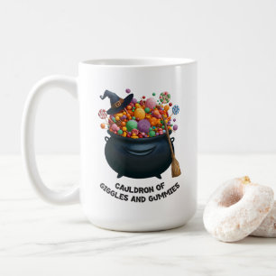 Kessel Der Lachsalven Und Gummibärchen Kaffeetasse