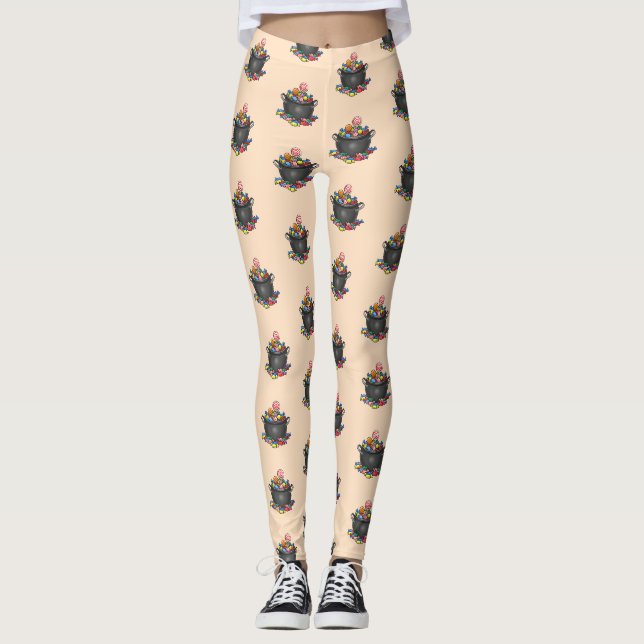 Kessel für Süßes oder Saures Leggings (Vorderseite)