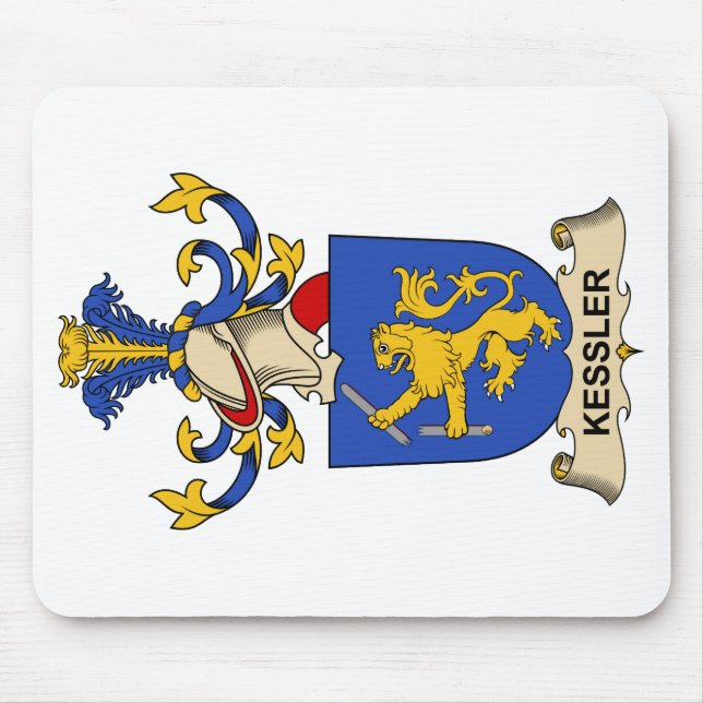 Kessler-Familienwappen Mousepad (Vorne)
