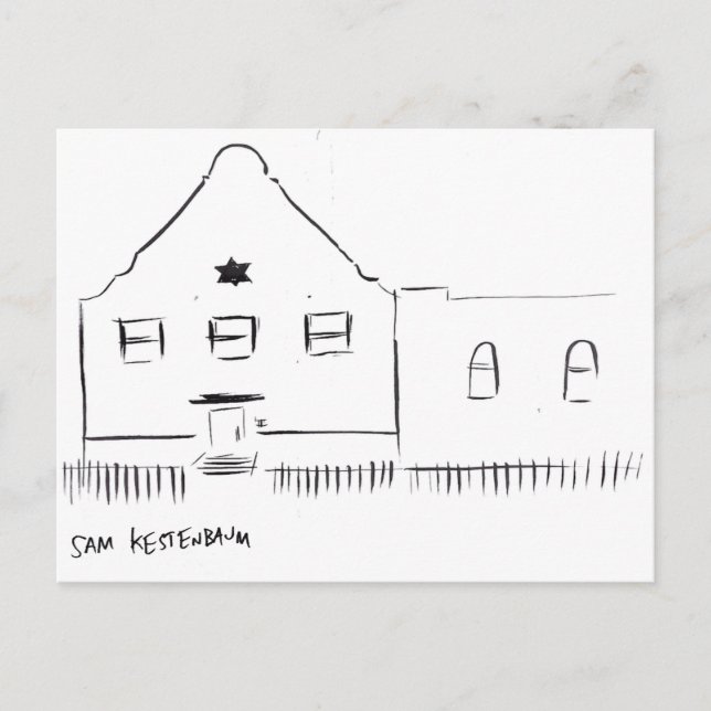 Kestenbaum Bedford-Stuyvesant Synagoge Postkarte (Vorderseite)