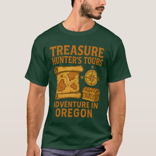 KESTER COPPERPOT'S TREASURE JUNT TOURS IN ASTORIA T-Shirt (Vorderseite)