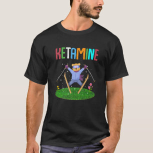 Ketamine Skiing Jumping Bear T-Shirt