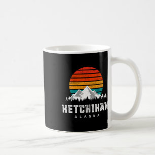 Ketchikan Alaska Bergszene Skifahren und Wandern Kaffeetasse