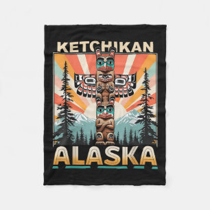 Ketchikan Alaska Native Amerikanische Ureinwohner Fleecedecke