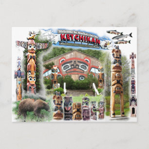 Ketchikan, Alaska Post Card Postkarte