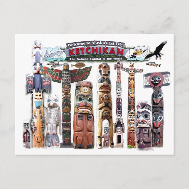 Ketchikan, Alaska Postkarte (Vorderseite)