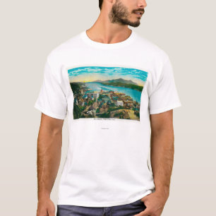 Ketchikan, Alaska-Stadtansicht - die erste Stadt T-Shirt