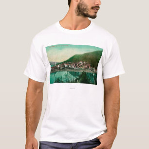 Ketchikan, Alaska-Stadtansicht - erste Stadt T-Shirt