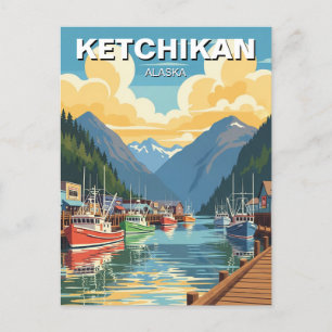 Ketchikan Alaska Travel Postkarte