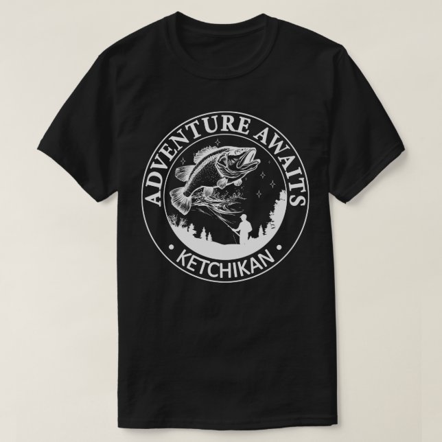 Ketchikan Alaska USA Adventure Awaits 1 T-Shirt (Design vorne)