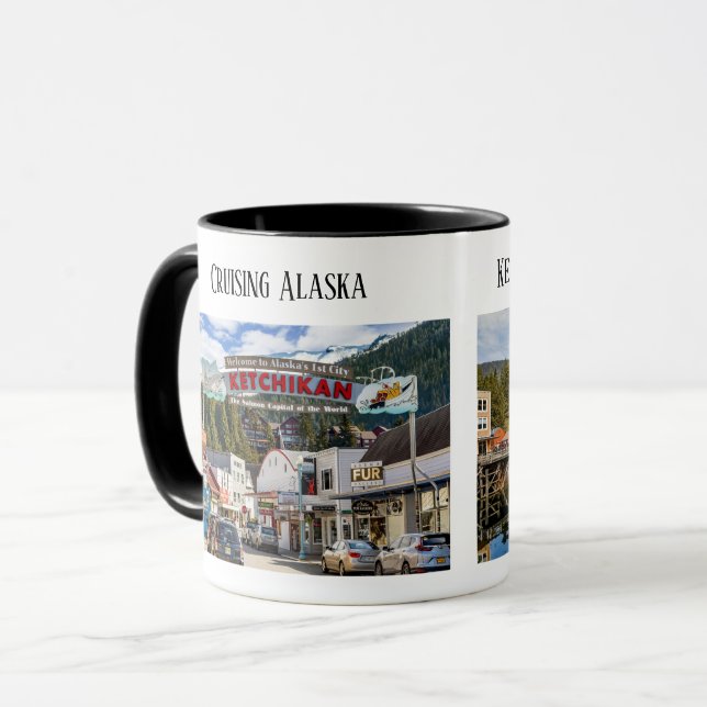 Ketchikan Creek Street, Cruise Alaska Tasse (Vorderseite Links)
