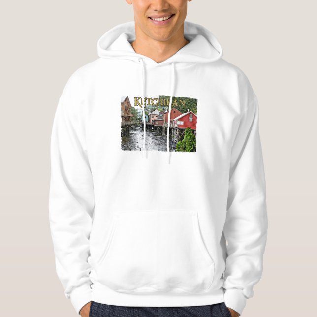 Ketchikan grundlegendes mit Kapuze Sweatshirt (Vorderseite)