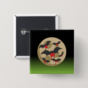 Ketchup Eater Vampire Bats Button