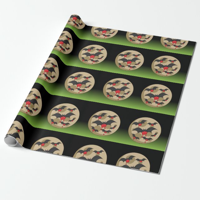 Ketchup Eater Vampire Bats Geschenkpapier (Ungerollt)