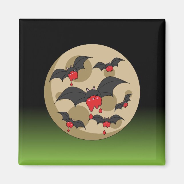 Ketchup Eater Vampire Bats Magnet (Vorne)