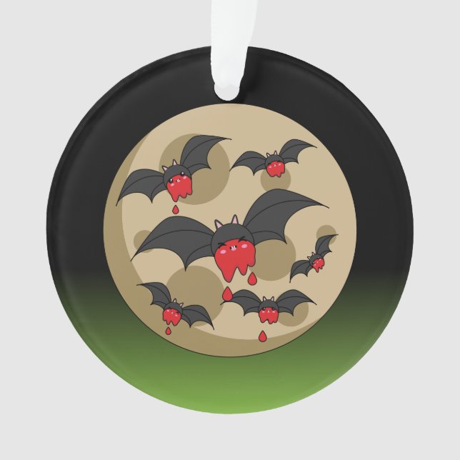 Ketchup Eater Vampire Bats Ornament (Vorderseite)