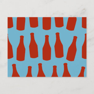 Ketchup Flaschen Postkarte