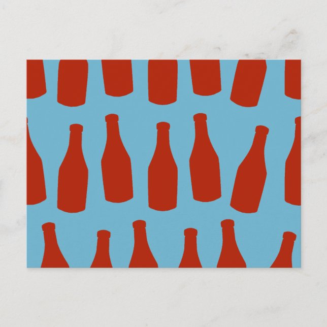 Ketchup Flaschen Postkarte (Vorderseite)