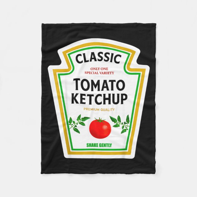 Ketchup Halloween 2024 Costume Matching Mustard Co Fleecedecke (Vorderseite)