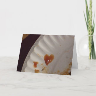 Ketchup-Herzkarte Feiertagskarte