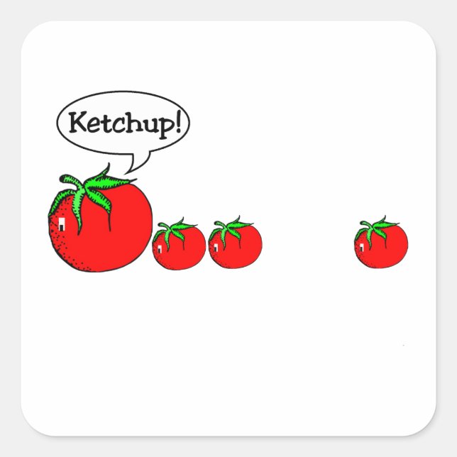 Ketchup Joke Sticker (Vorderseite)