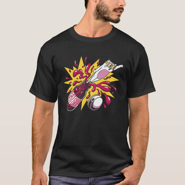 Ketchup-Katze T-Shirt (Vorderseite)
