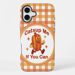 Ketchup mich, wenn du kannst Lustiger Hot Dog – Ke iPhone 16 Plus Hülle
