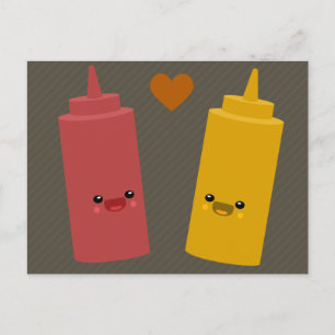 Ketchup & Mustard Friends Postkarte