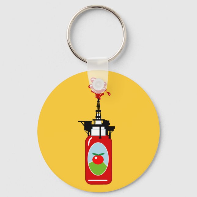 Ketchup Oil Rig Schlüsselanhänger (Vorderseite)
