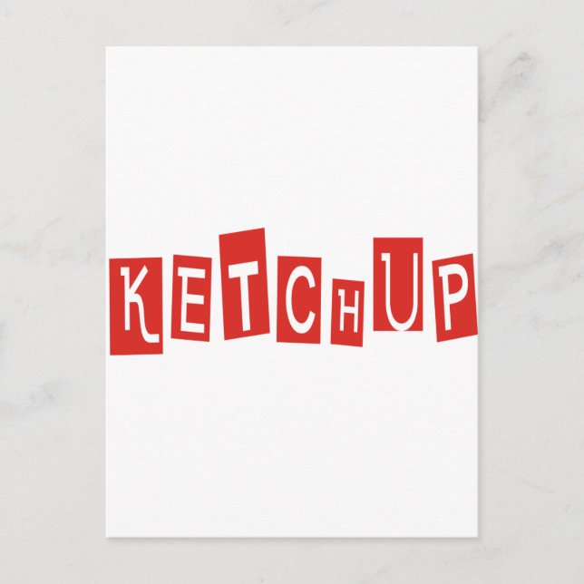 Ketchup Produkte & Designs! Postkarte (Vorderseite)