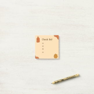 Ketchup und Chicken Nugget  Post-it Klebezettel