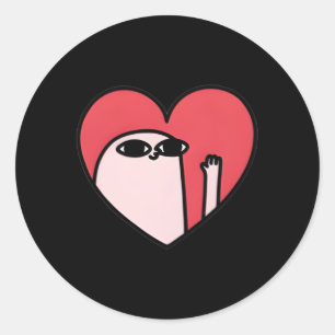 Ketnipz He Runder Aufkleber