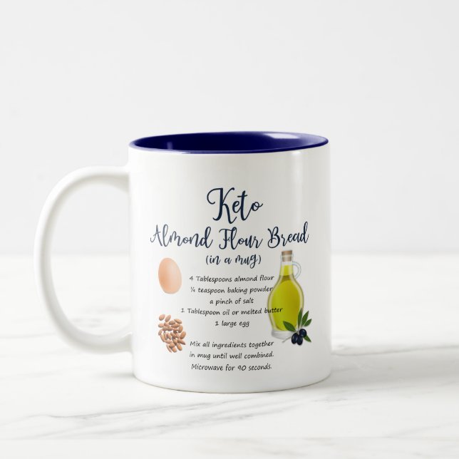 Keto Almond Mehl Brei Rezept Tasse (Links)