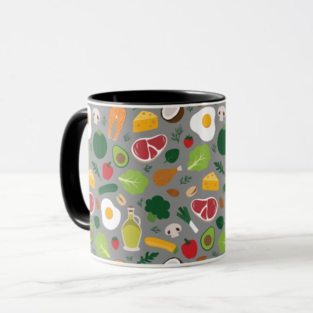 Keto Coffee Tasse (Vorderseite Links)
