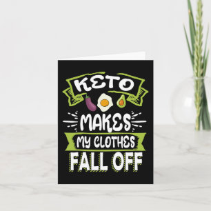 Keto Diät Ketogenese Ketogenese Kleidung fallen Karte