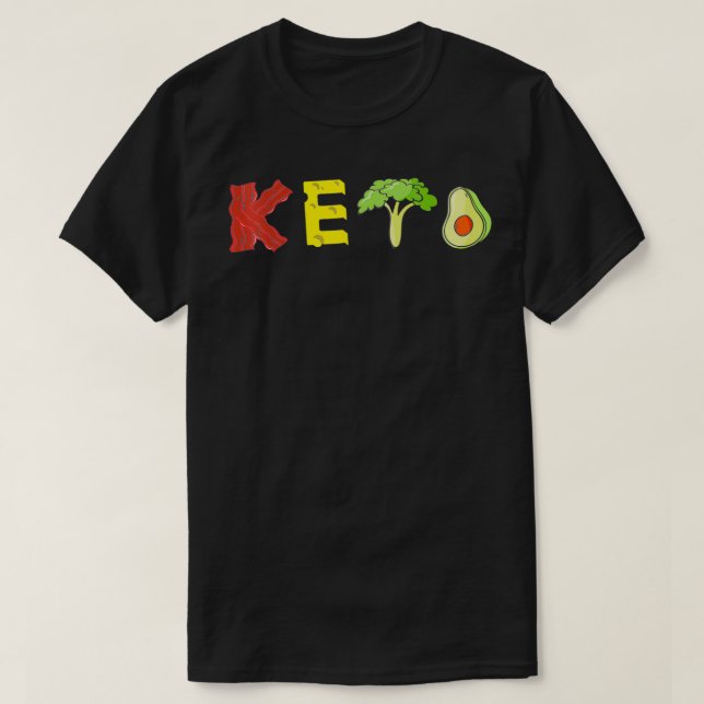Keto Diet Gift Ideas Ketones Bacon Healthman Men k T-Shirt (Design vorne)
