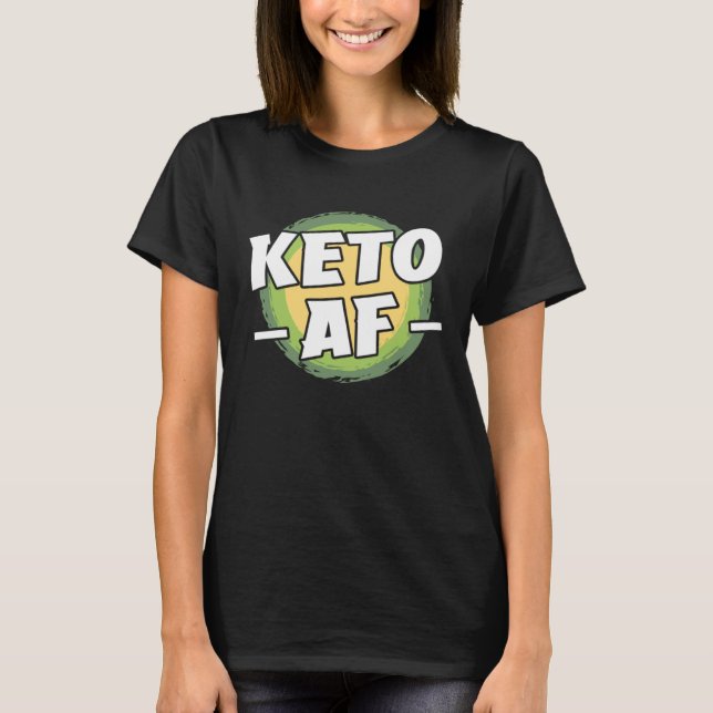 Keto Diet Ketones Ketogenic Diet Low Carbs High Fa T-Shirt (Vorderseite)