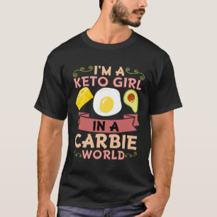 Keto Girl Ketosis Ketogenische Ernährung Avocado E T-Shirt