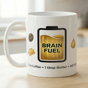 Keto-Kaffee-Gehirn-Kraft-Rezept Kaffeetasse