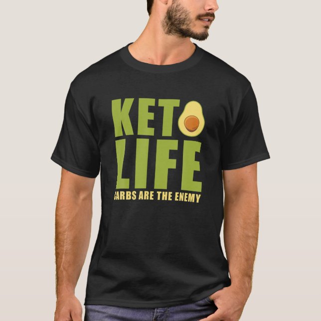 Keto Life Carbon sind das feindliche Diätgeschenk  T-Shirt (Vorderseite)
