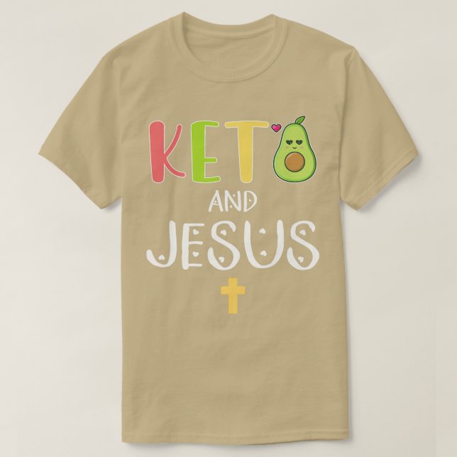 Keto und Jesus T-Shirt (Design vorne)