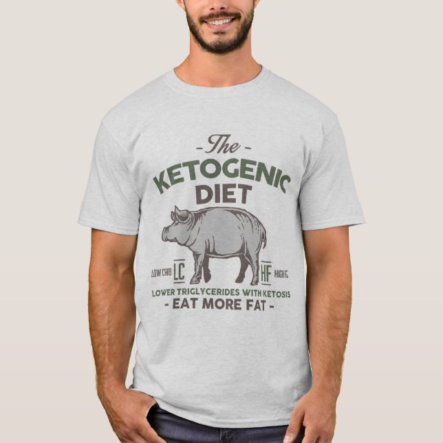 KETOGENIC DIÄT: Essen Sie Fett - Triglyzeride, T-Shirt (Vorderseite)