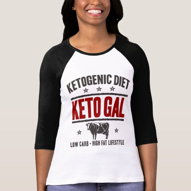 KETOGENIC DIÄT: Keton Gallone - Vergaser-freies T-Shirt (Vorderseite)